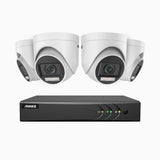 ADLK200 - 1080p 8-kanals analoga övervakningssystem med 4 kameror, färg- och IR-nattseende, 4-i-1-utgångssignal, inbyggd mikrofon, IP67