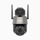 WZ520 - 3K trådlös Wi-Fi PTZ-övervakningskamera för utomhusbruk, 20× optisk zoom, smart Dual-Light-nattseende, AI-persondetektering, 270° panorering och 90° tilt, tvåvägsljud, kompatibel med Alexa