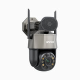 WZ520 - 3K trådlös Wi-Fi PTZ-övervakningskamera för utomhusbruk, 20× optisk zoom, smart Dual-Light-nattseende, AI-persondetektering, 270° panorering och 90° tilt, tvåvägsljud, kompatibel med Alexa