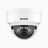 C500D - 3K PoE dome-övervakningskamera för utomhusbruk, färg- och IR-mörkerseende, 3072 × 1728 vid 20 bps, smart person- och fordonsdetektering, inbyggd mikrofon, IP67