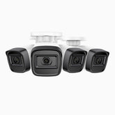 C300 - 4-pack 2K 3 MP PoE-övervakningskameror för utomhusbruk, EXIR 2.0-nattsyn, rörelsedetektering, H.265+, IP67