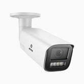 CZ804 - 4K PoE IP-övervakningskamera för utomhusbruk, 4× optisk zoom, smart Dual-Light-nattseende, rörelsedetektering 2.0, inbyggd mikrofon, siren och blixtljuslarm