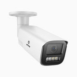 CZ804 - 4K PoE IP-övervakningskamera för utomhusbruk, 4× optisk zoom, smart Dual-Light-nattseende, rörelsedetektering 2.0, inbyggd mikrofon, siren och blixtljuslarm