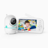 Tivonas CV50 - 1080p 5" HD babyvakt med kamera, tvåvägsljud, röst- och temperaturdetektering, matningspåminnelse, 360° panorering och tilt, 2× digital zoom, 5000 mAh batteri, VOX-funktion