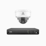 HZ804 - 4K 8-kanals PoE-övervakningssystem med 1 kamera, 4× optisk zoom, motoriserat varifokalobjektiv (2,8–12 mm), smart dubbelljus-nattsyn, rörelsedetektering 2.0, inbyggd mikrofon, siren och blixtlarm, uppgraderad version
