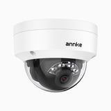 C500D - 3K PoE dome-övervakningskamera för utomhusbruk, färg- och IR-mörkerseende, 3072 × 1728 vid 20 bps, smart person- och fordonsdetektering, inbyggd mikrofon, IP67