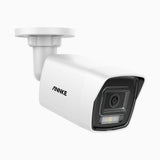 C800 - 4K PoE-övervakningskamera för utomhusbruk, smart person- och fordonsdetektering, färg- och IR-nattsyn, inbyggd mikrofon och SD-kortplats, stöd för RTSP